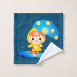 Conjunto De Toalhas Garota Dançando Sob A Chuva