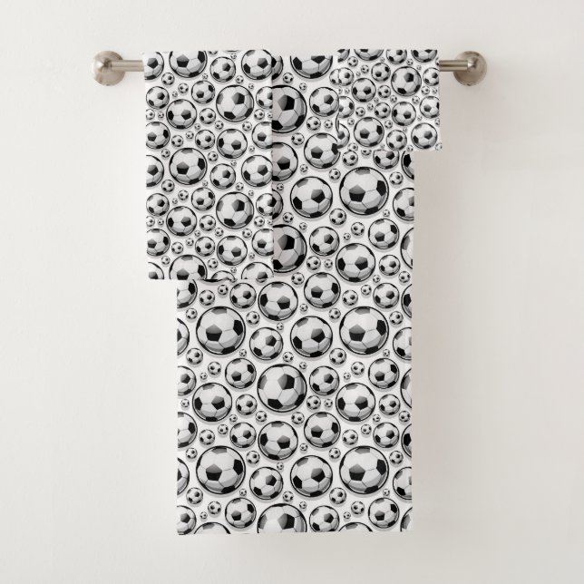 Conjunto De Toalhas garotas bonitas Amas de futebol praticam esporte (Insitu)