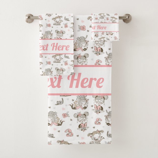 Conjunto De Toalhas Garotas Bonitas Lendo Livros Dão Ideias (Insitu)