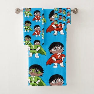 Conjunto De Toalhas Garotos Aniversário de Ação Herói