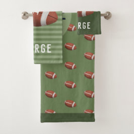 Conjunto De Toalhas Garotos Cute American Futebol Sports