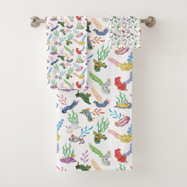 Conjunto De Toalhas Gathering of Nudibranchs | Ocean Art Design (Insitu)