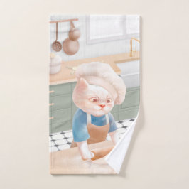 Conjunto De Toalhas Gato Baker Baby - Cozy Morning Kneading