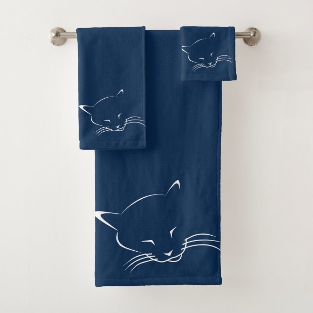 Conjunto De Toalhas Gato dormindo (Insitu)