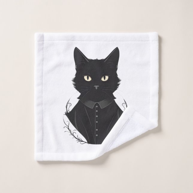 Conjunto De Toalhas Gato Negro Encantado de Salem (Pano de lavar)