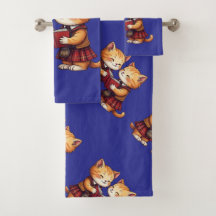 Gatos Laranja Lendo a Noite de Burns