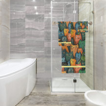 Gatos legal Colorida por AquarelaToalha