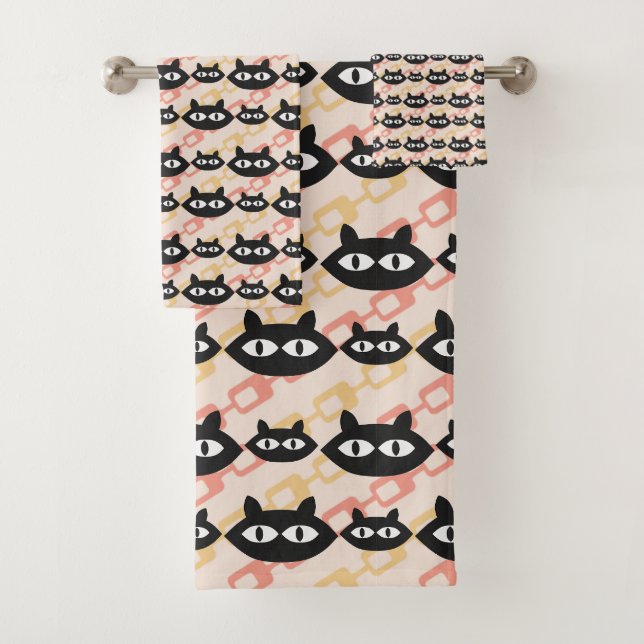 Conjunto De Toalhas Gatos MCM (Insitu)