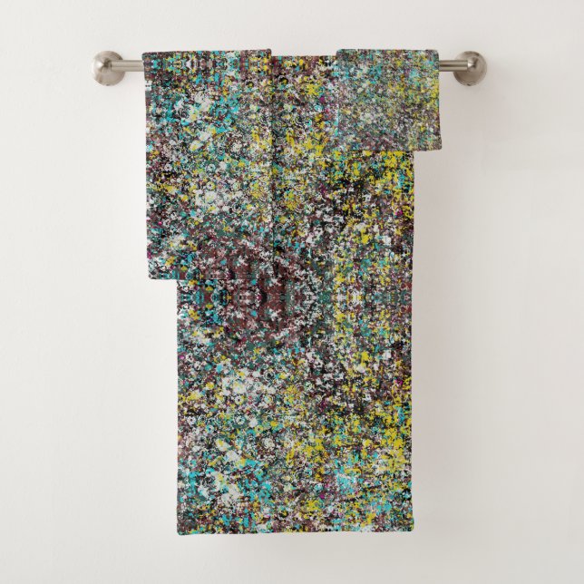 Conjunto De Toalhas Geared Toward Abstract Art Design Lover (Insitu)