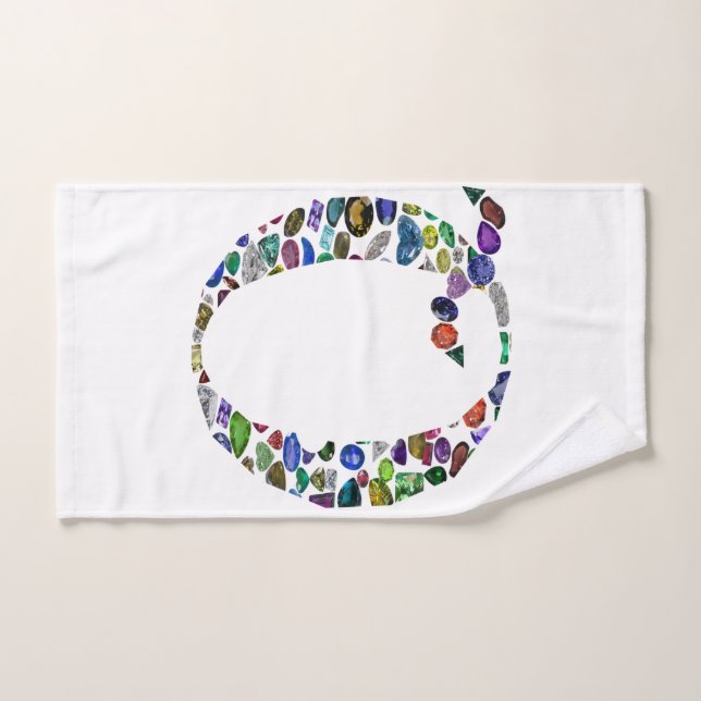 Conjunto De Toalhas Gemstone Monograma - Letra Q (Toalha de mão)