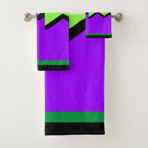 Conjunto De Toalhas Geo Puro E Verde Marcado