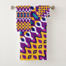 Conjunto De Toalhas geometria abstrato