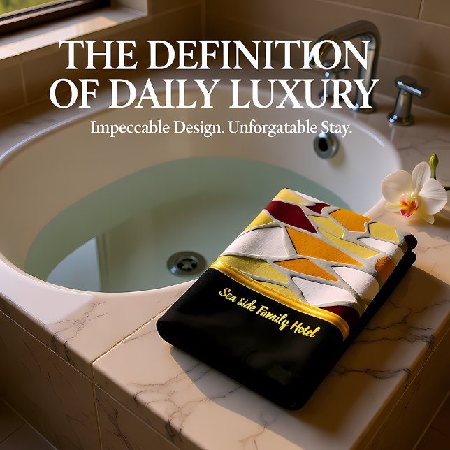 Conjunto De Toalhas Geometria romântica da arte moderna - cor branca l (Criador carregado)