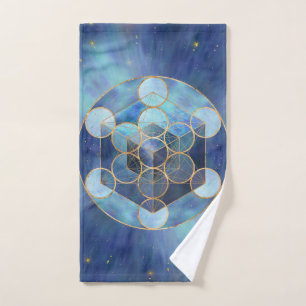 Conjunto De Toalhas Geometria Sagrada do Cubo da Metatron