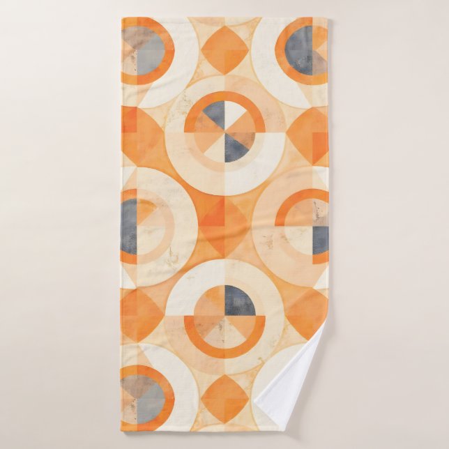 Conjunto De Toalhas Geometria Terra Desbotada (Toalha de Banho)