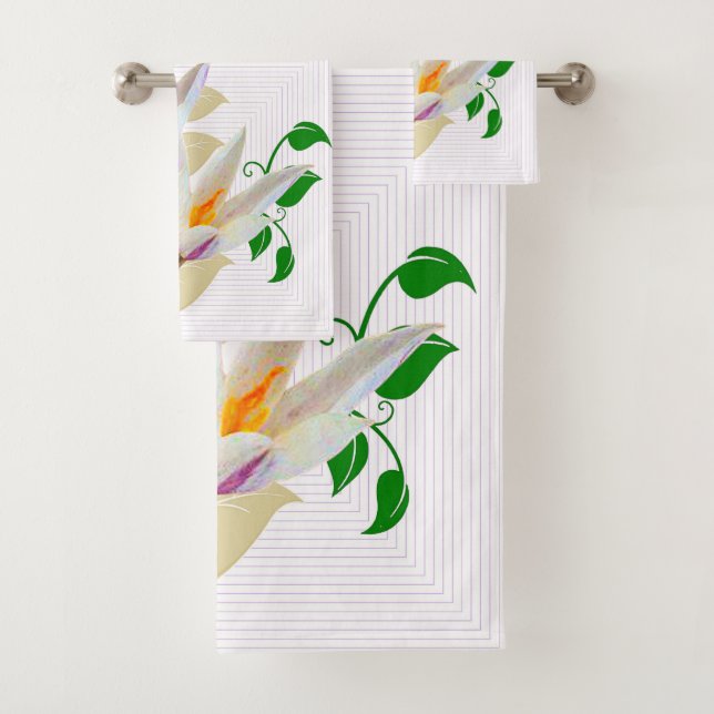 Conjunto De Toalhas Geométrico Floral (Insitu)