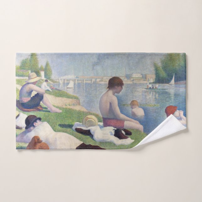 Conjunto De Toalhas Georges Seurat - Bathers em Asnieres (Toalha de mão)