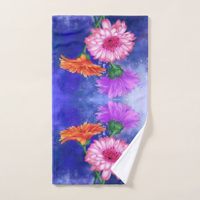 Conjunto De Toalhas Gerbera Daisy Bath Towels (Toalha de mão)