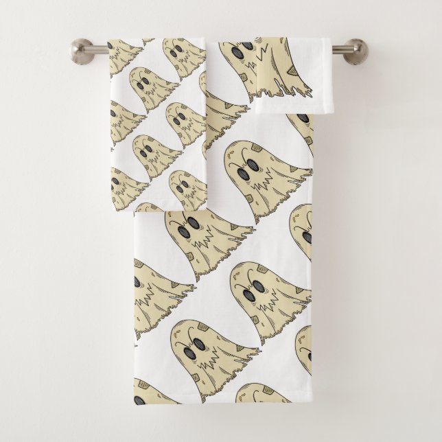 Conjunto De Toalhas Ghost Halloween bonito (Insitu)