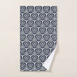 Conjunto De Toalhas Gilded Garden Lattice - Flor de Meia-Noite