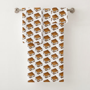 Conjunto De Toalhas Gimme Smore Campfire S'mores Marshmallow Smores