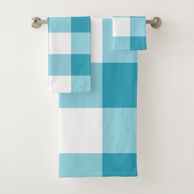 Conjunto De Toalhas Gingham Pattern (Insitu)