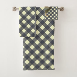 CONJUNTO DE TOALHAS GINGHAM ROOSTER