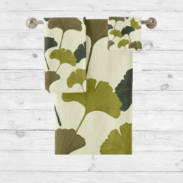 Conjunto De Toalhas Ginko Bilbao Leaves
