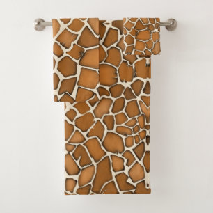 Conjunto De Toalhas Girafa Oculta Impressão