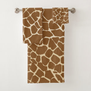 Conjunto De Toalhas Girafa Oculta Impressão