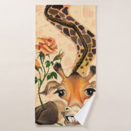 Conjunto De Toalhas Girafa Romântica - Cavalheiro - Engraçado