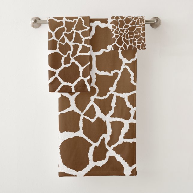 Conjunto De Toalhas Giraffe impressão (Insitu)