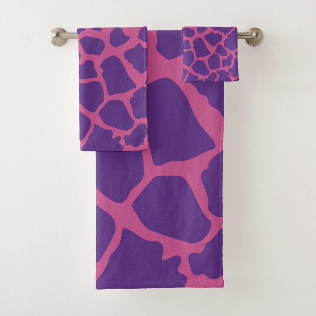 Conjunto De Toalhas Giraffe Pattern (Insitu)