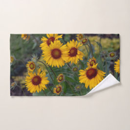 Conjunto De Toalhas Girassóis de laranja, fotografia de flores