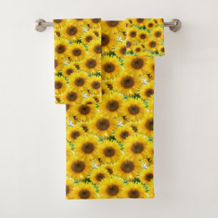 Conjunto De Toalhas Girassóis em Flor