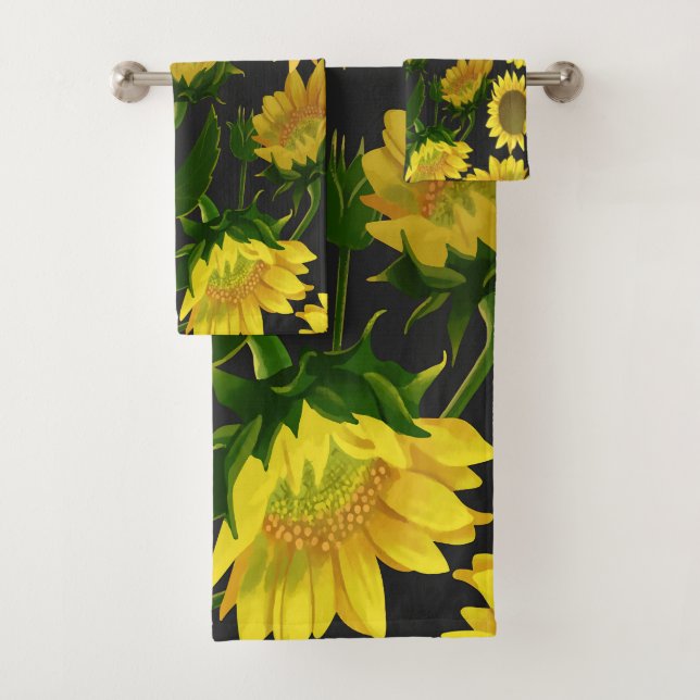 Conjunto De Toalhas Girassol (Insitu)