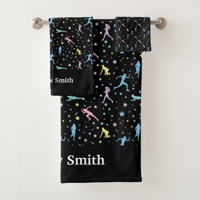 Conjunto De Toalhas Girls Cross Country, Track Field, Marathon Runner (Insitu)