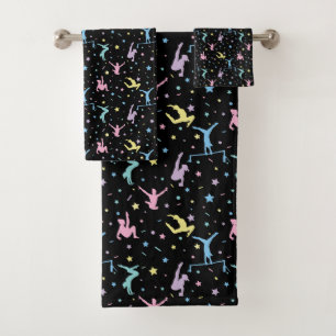 Conjunto De Toalhas Girls Gymnastics Mulheres Gymnasts de Estrelas