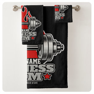Conjunto De Toalhas Giro de Malhação de Dumbbell, Levantando Peso Pers