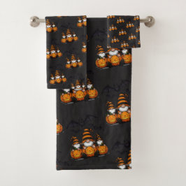 Conjunto de Toalhas Gnome de Halloween