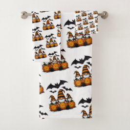 Conjunto de Toalhas Gnome de Halloween
