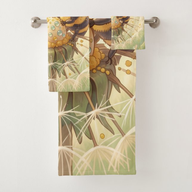Conjunto De Toalhas Golden Bumblebee in Bloom Dance.5 (Insitu)