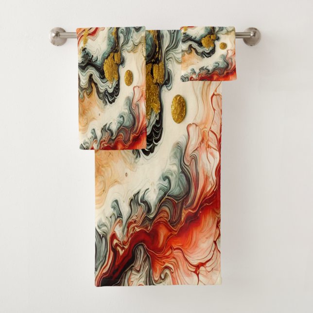 Conjunto De Toalhas Goldene Flüsse  (Insitu)