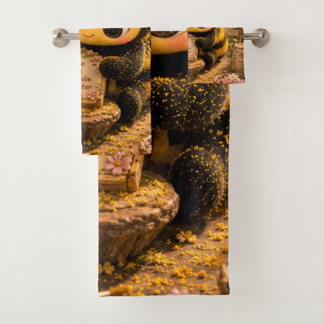 Conjunto De Toalhas Goldene Hummel im Blütentanz.10 (Insitu)