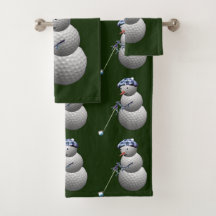 Golf Ball Snowman Natal