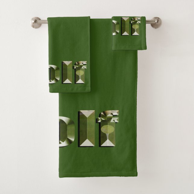 Conjunto De Toalhas Golfe É Meu Nome E Meus Colegas São Pistas. (Insitu)