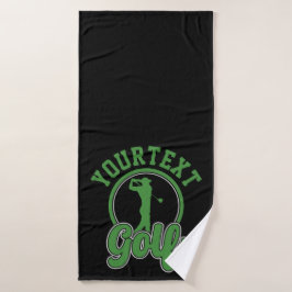 Conjunto De Toalhas Golfe Personalizado ADICIONAR NOME Retro Pro Golfi
