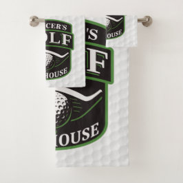 Conjunto De Toalhas Golfer ADNAME Player Golf Ball Club Clubhouse