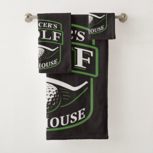 Conjunto De Toalhas Golfer ADNAME Pro Golf Player Clubhouse