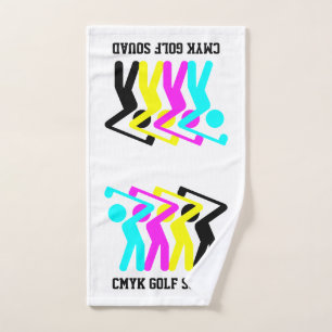 Conjunto De Toalhas Golfismo CMYK Elegante de Golfe
